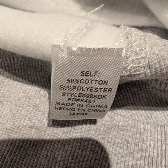 AEMI+CO Drey Half-Zip Size Large Grey Heavyweight Sweater - Picture 7 of 8